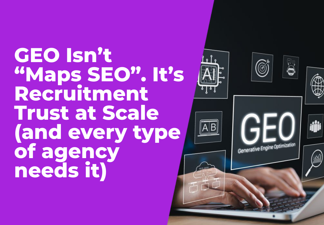 Purple graphic with text 