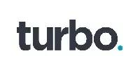 Logo for Turbo, dark text with a small teal dot at the end.