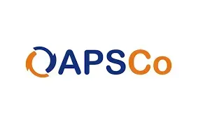 APSCo logo, blue and orange, with a circular design around the first letter.