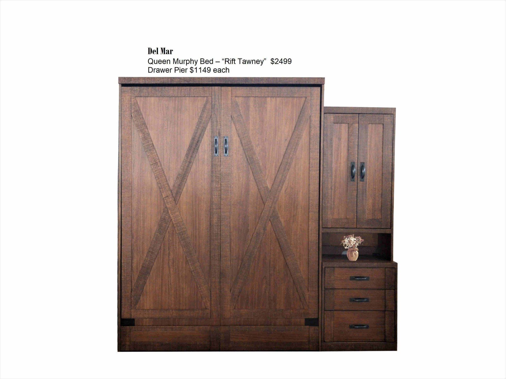 Del Mar - Rift Tawny Wall Beds and Murphy Beds in Orange County Ca at Irvine Murphy Beds 949-510-9382