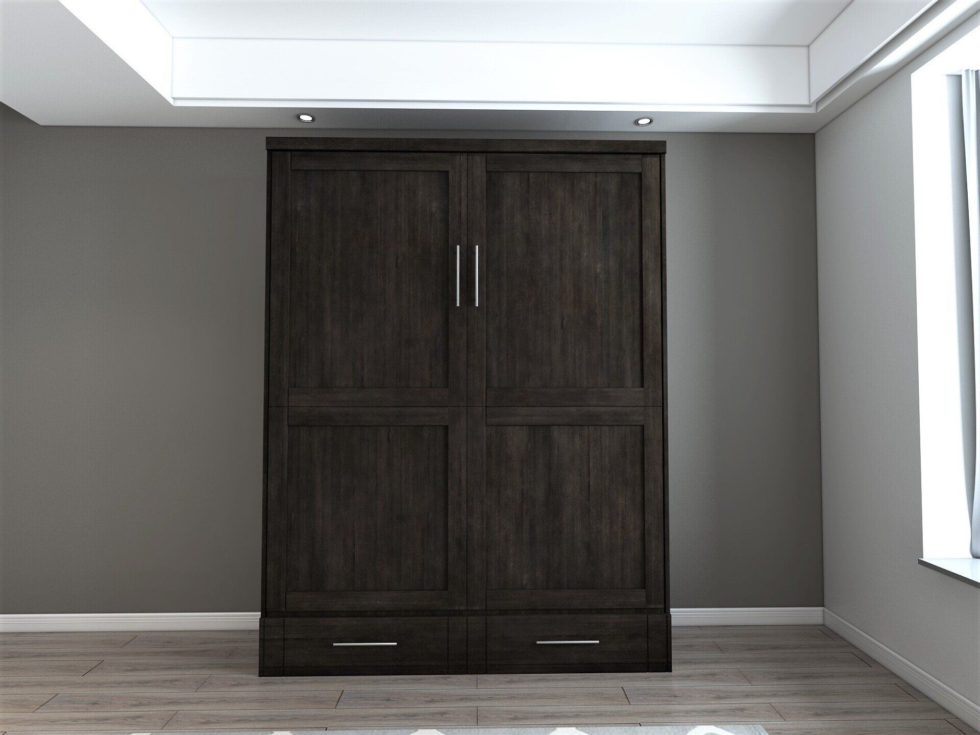 Murphy Bed Brookfield Closed Noir at Irvine Murphy Beds Orange County Ca 949-510-9382