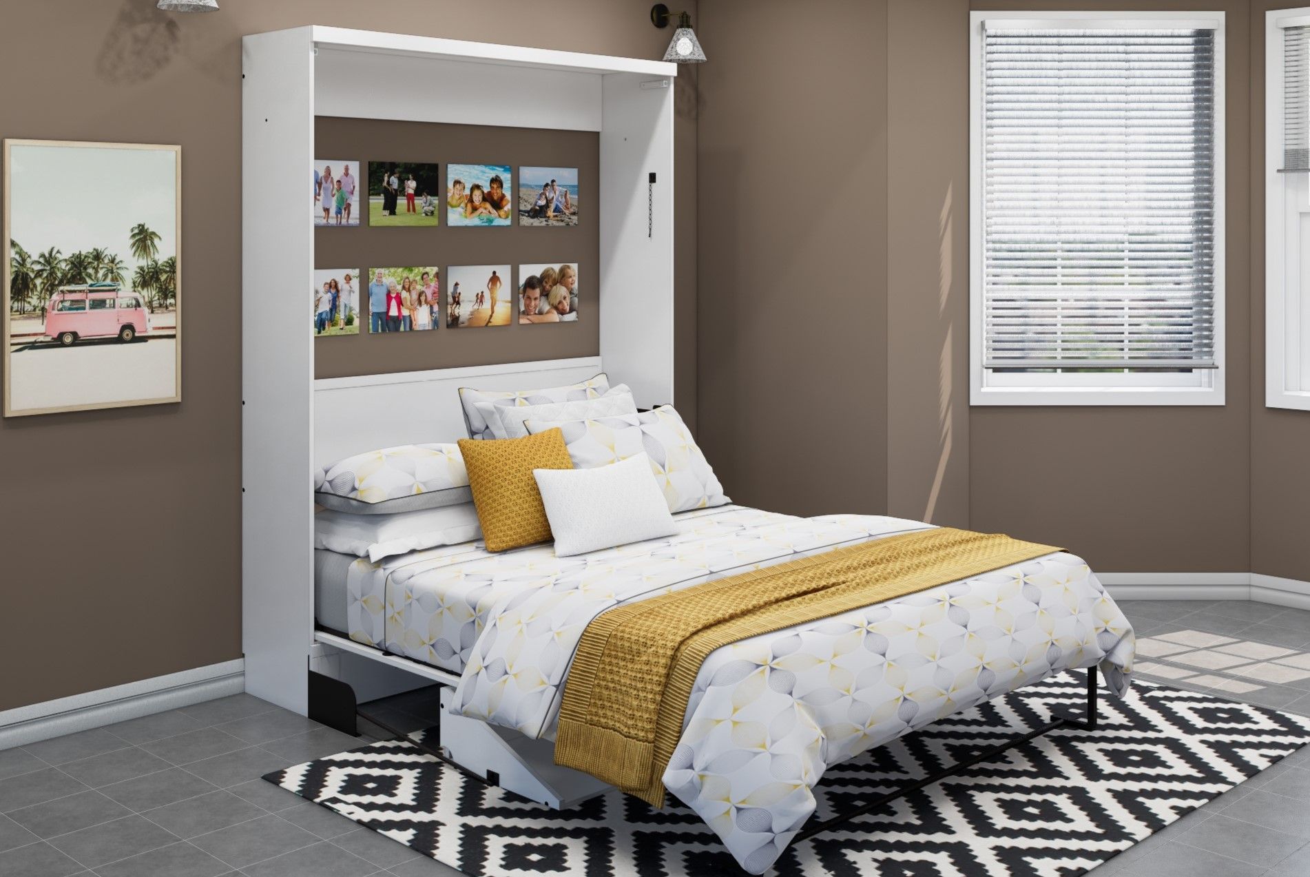 Brookfields White Murphy Bed with Desk Murphy Bed Home Office Desk Bed Solutions at Irvine Murphy Beds  and Wall beds (949) 510-9382