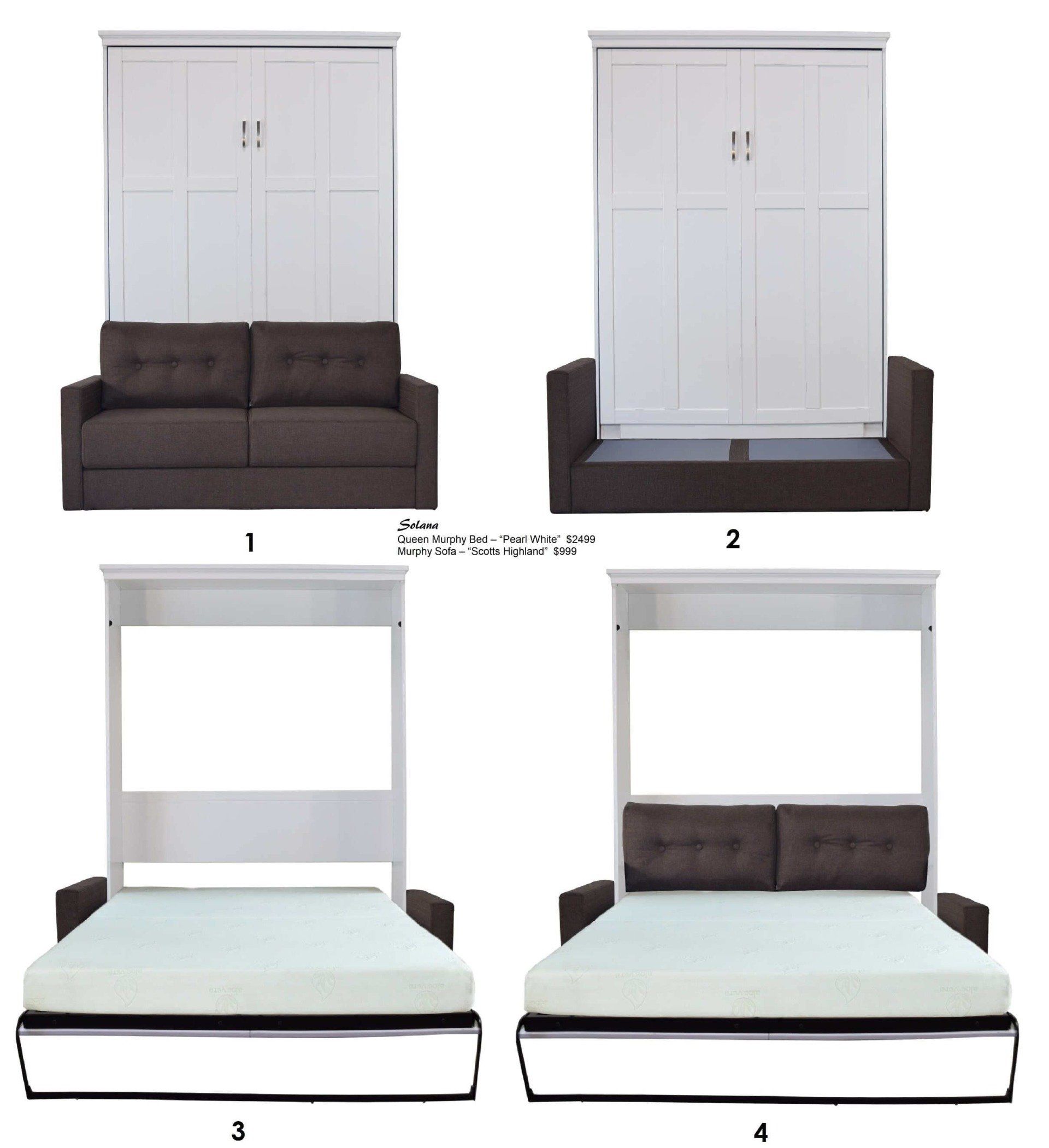 Solana - Snow White Wall Beds and Murphy Beds in Orange County Ca at Irvine Murphy Beds 949-510-9382