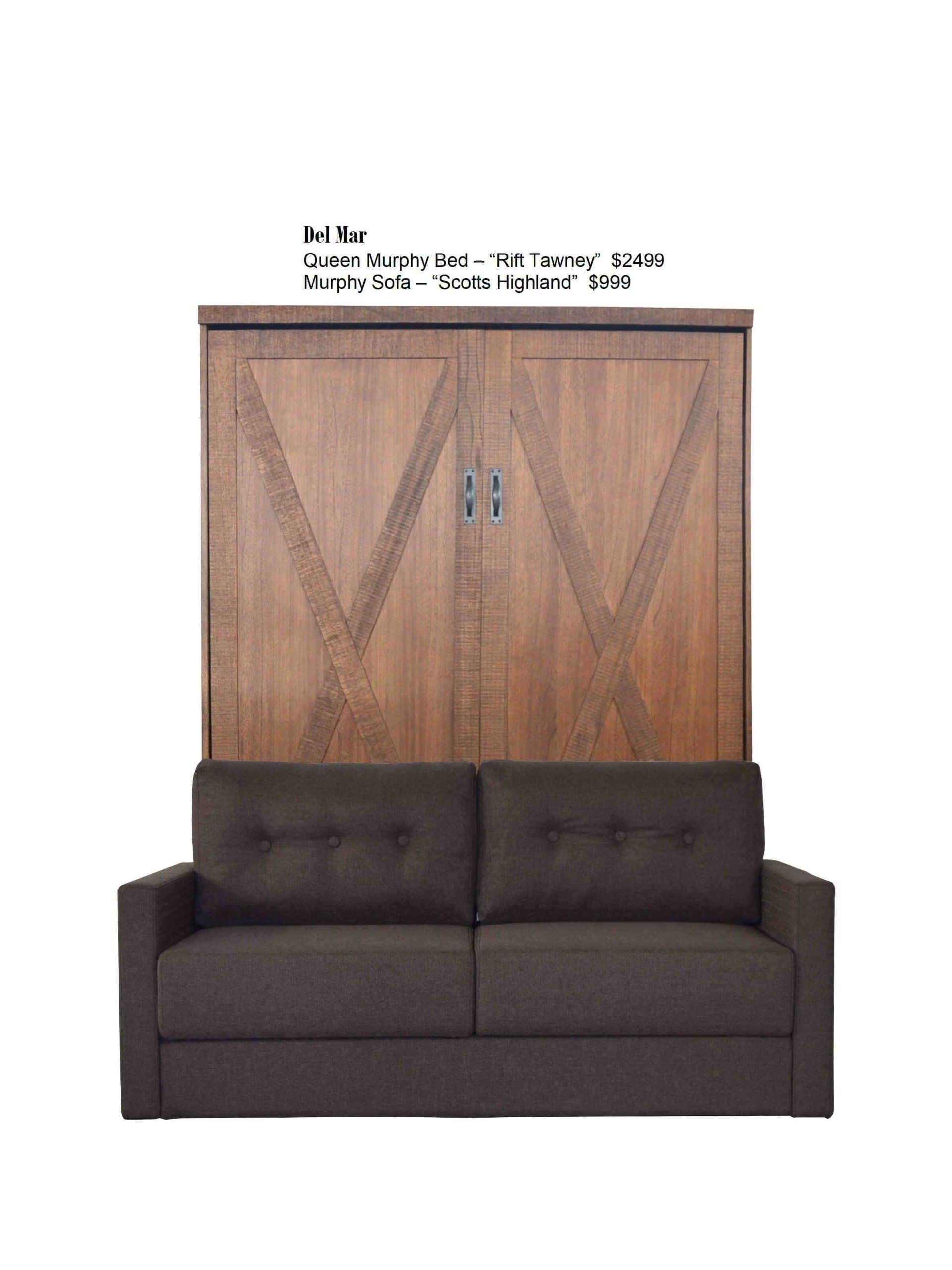 Del Mar - Rift Tawny Wall Beds and Murphy Beds in Orange County Ca at Irvine Murphy Beds 949-510-9382