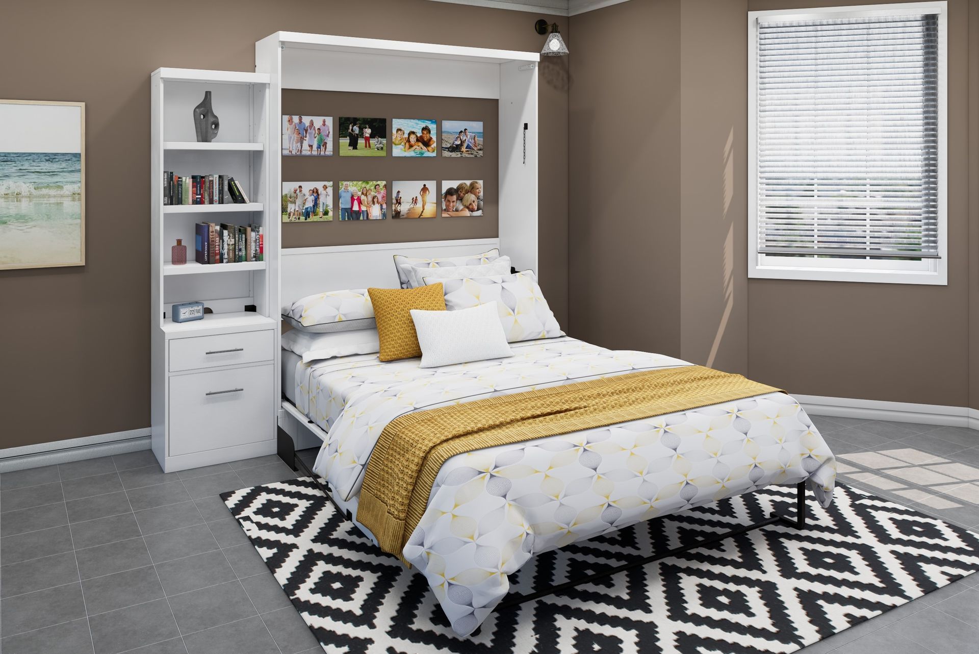 Brookfields White Murphy Bed Desk with Piers Murphy Bed Home Office Desk Bed Solutions at Irvine Murphy Beds  and Wall beds (949) 510-9382