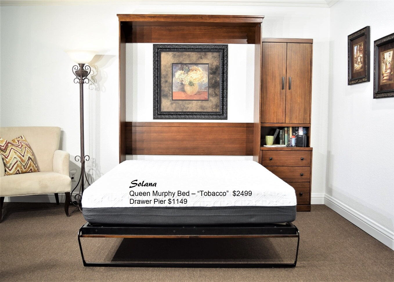 Solana - Tobacco Wall Beds and Murphy Beds in Orange County Ca at Irvine Murphy Beds 949-510-9382