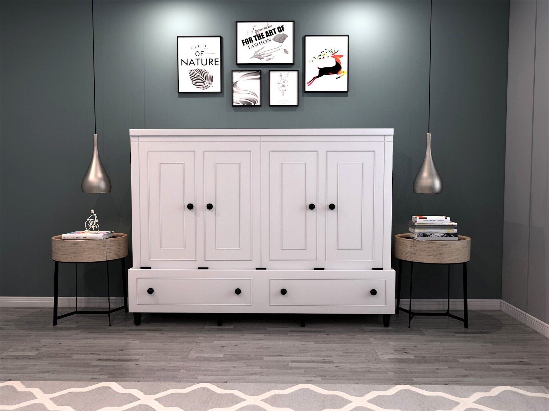 Murphy Bed Mobile Murphy White Closed at Irvine Murphy Beds Orange County Ca 949-510-9382