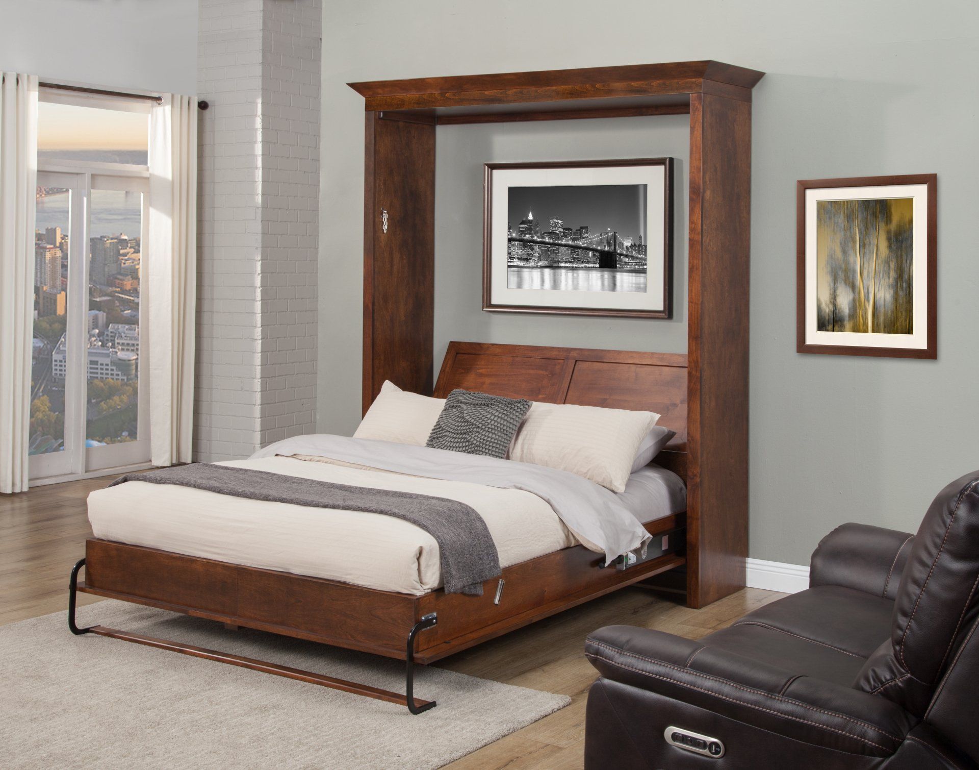 Murphy Bed Florence Bed Open at Irvine Murphy Beds Orange County Ca 949-510-9382