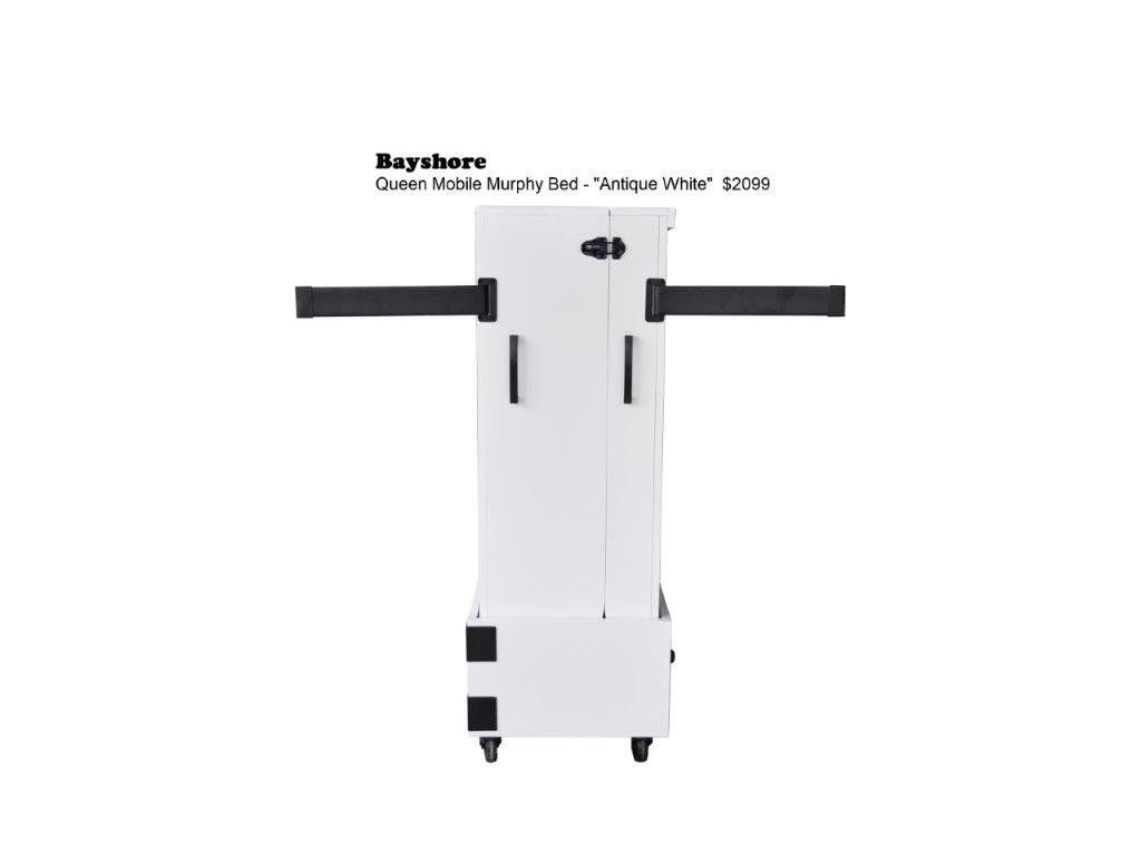 Bayshore - Antique White Wall Beds and Murphy Beds in Orange County Ca at Irvine Murphy Beds 949-510-9382