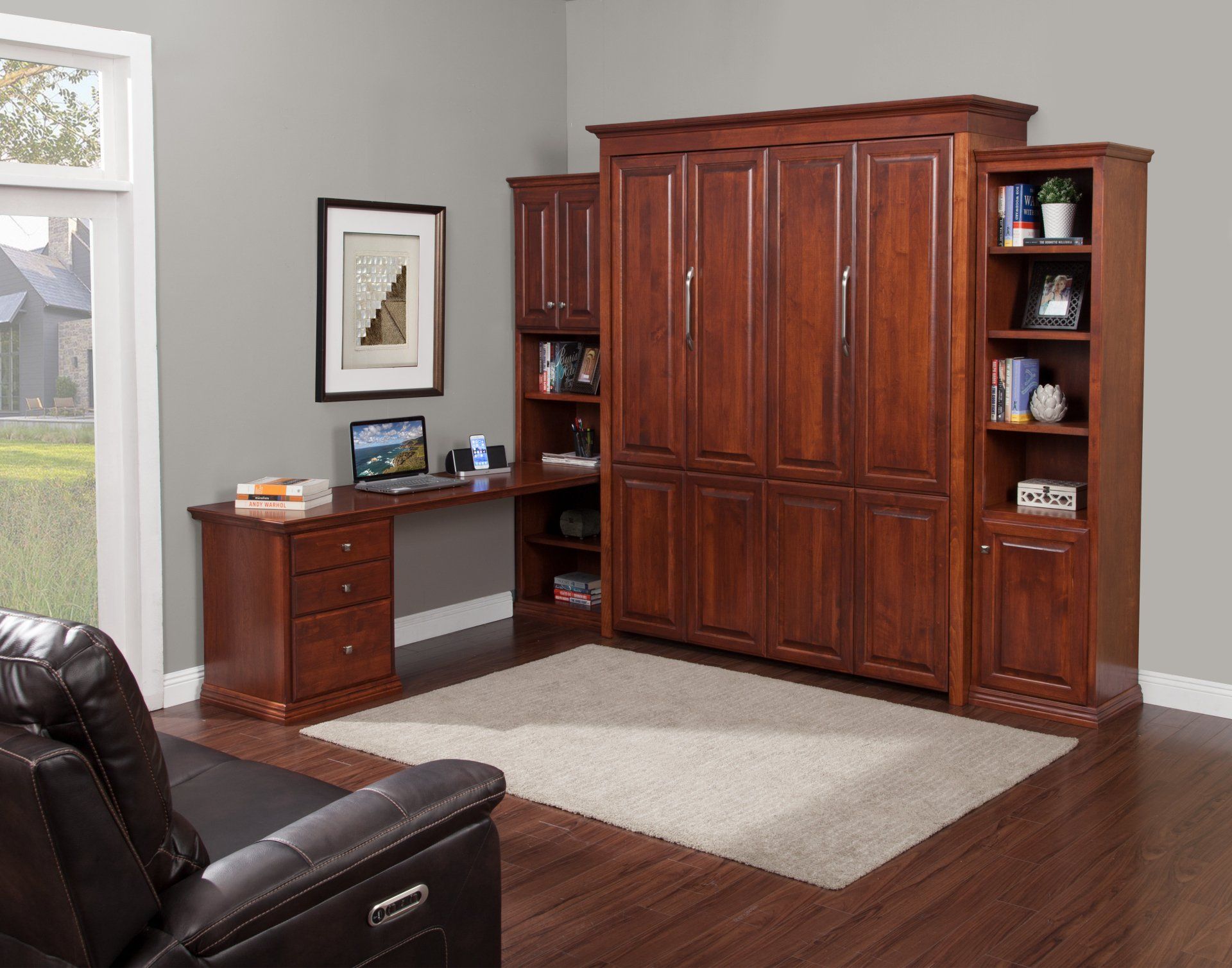 Murphy Bed Roma Set Closed at Irvine Murphy Beds Orange County Ca 949-510-9382