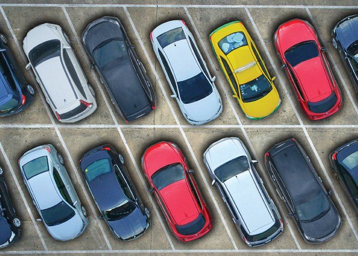 Vehicles in Parking Lot