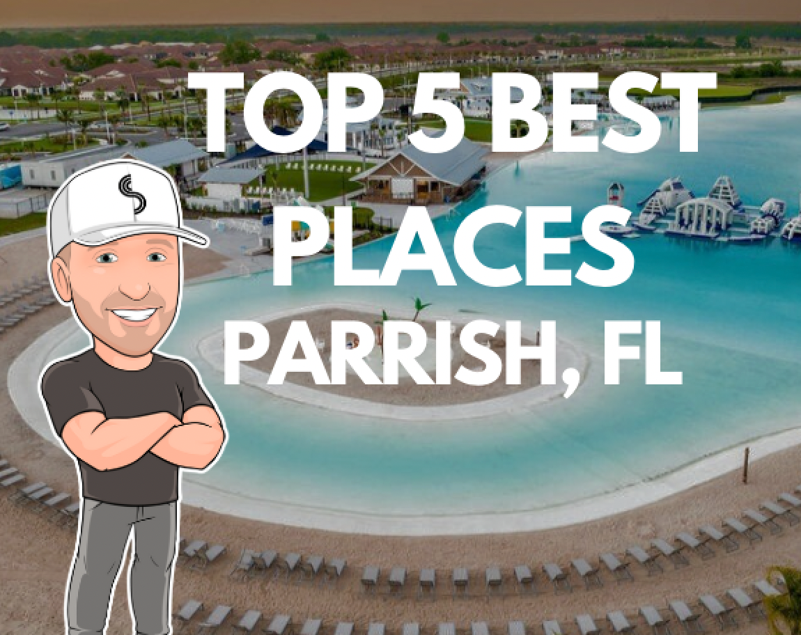 Front-porch homes and walking trails at Rye Ranch in Parrish, Florida