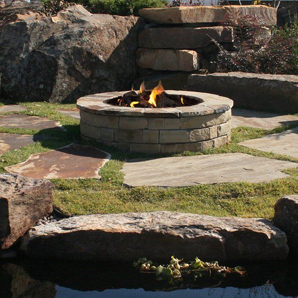 benches and firepits