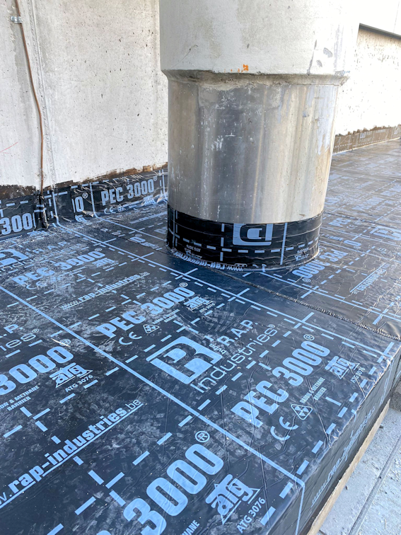 Afdichting funderingsvoet