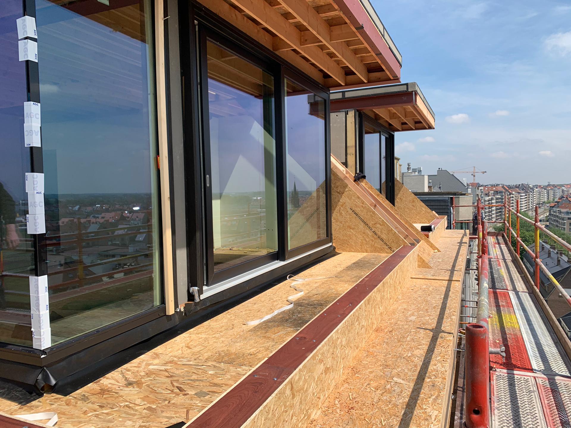 Slagregendichte folie