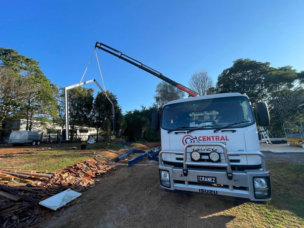 Crane for Hire in A Construction Site