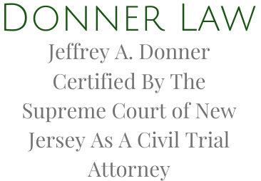 Donner Law, LLC Civil Trial Attorney in New Jersey Logo