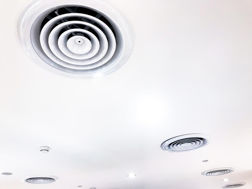 Circular Air Vents For A Ducted Air Conditioning System