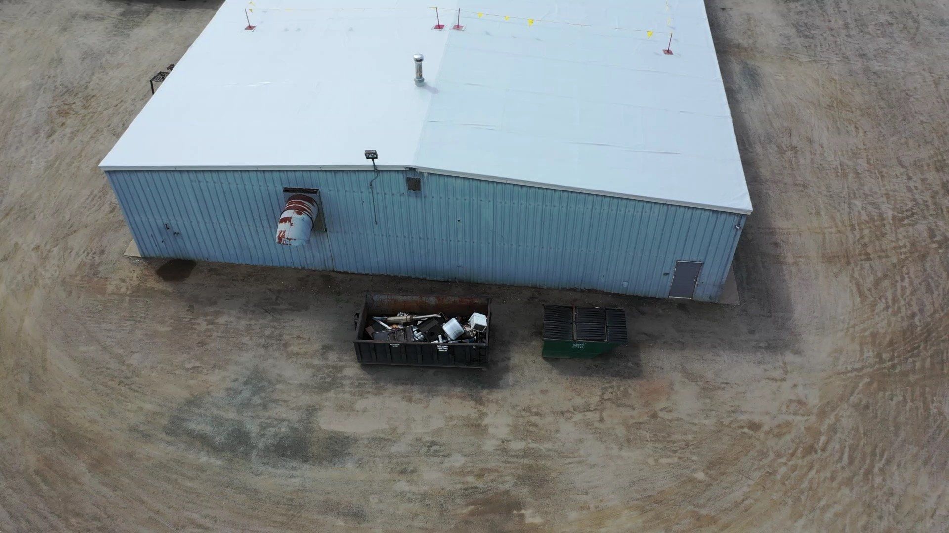 Rodd roofing: Metal Retrofit project, side of roof