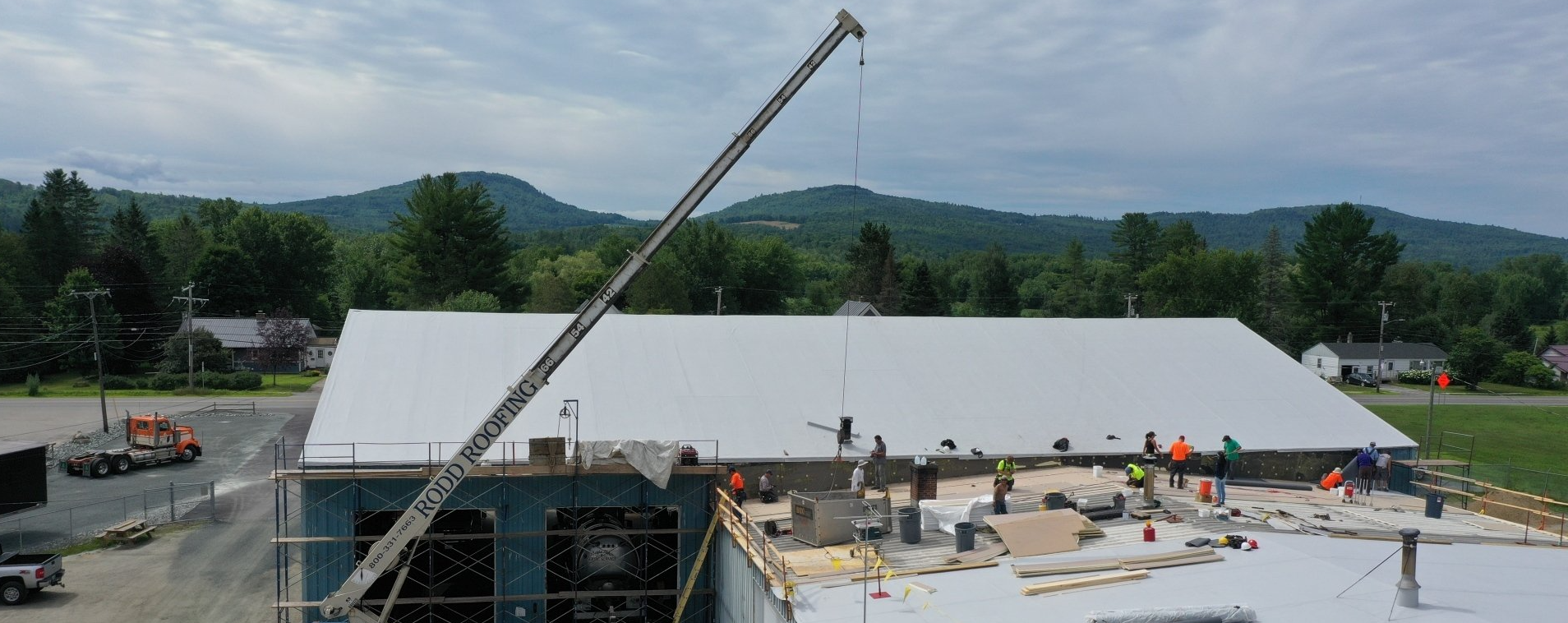 New metal retrofit roof