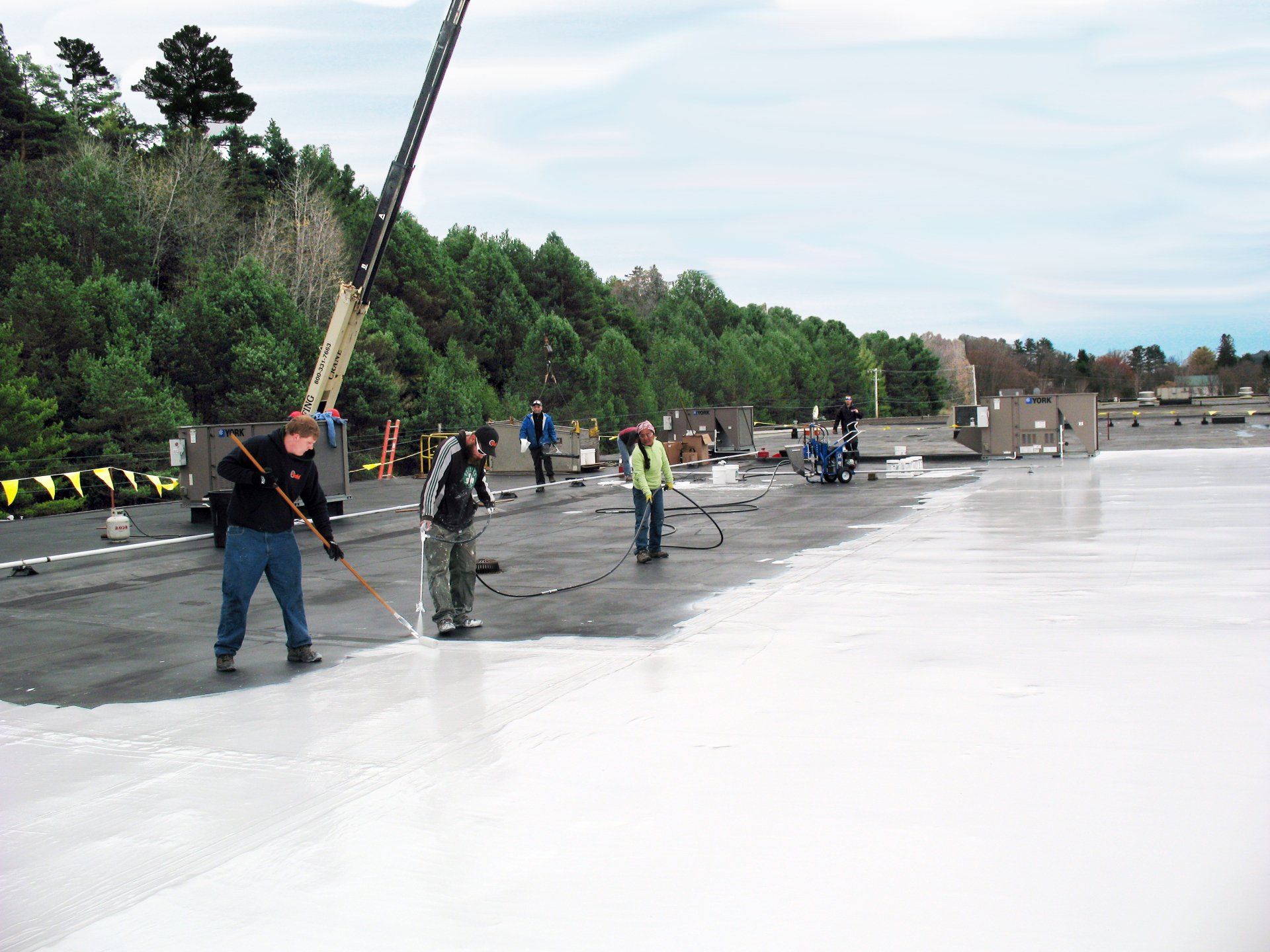 Commercial membrane roof in Vermont