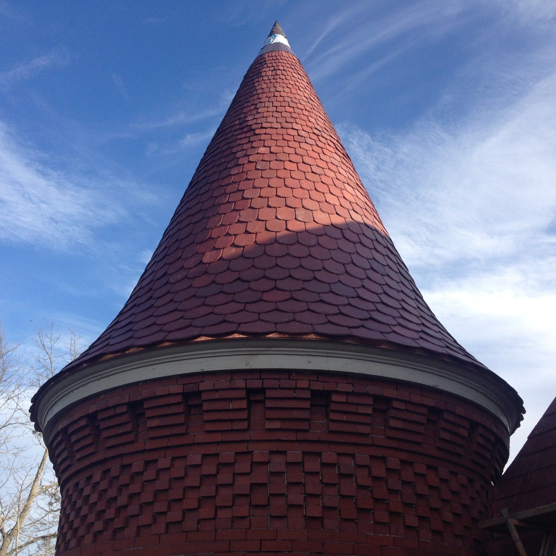 Rodd Roofing installed a slate roof for a high school in Vermont