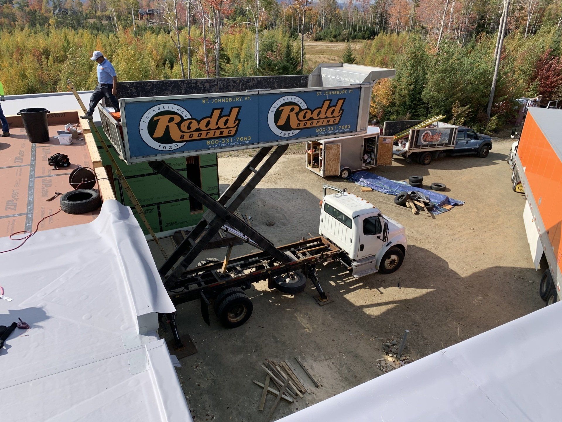 Rodd Roofing  supply truck