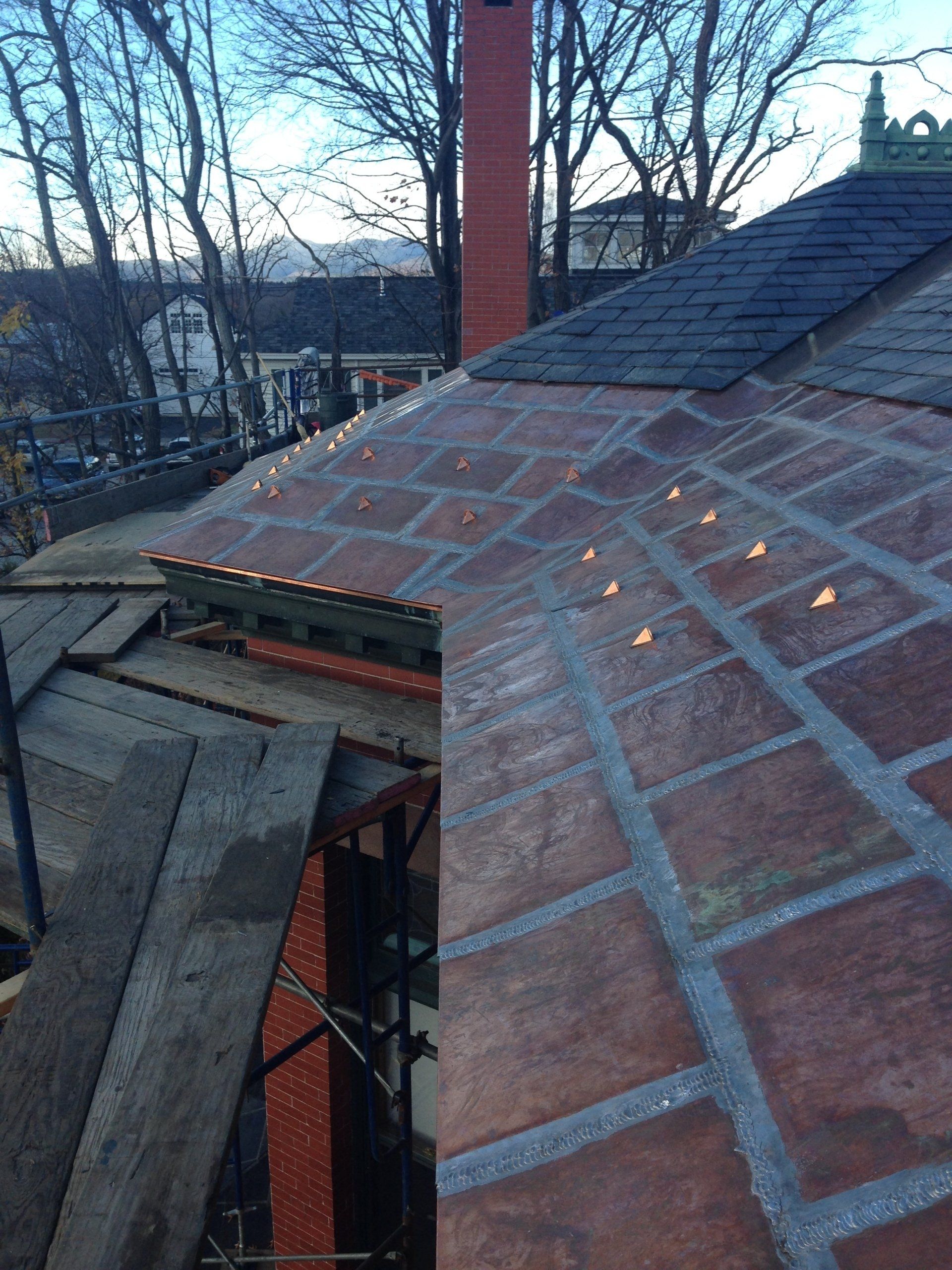 Rodd Roofing installed a copper roof