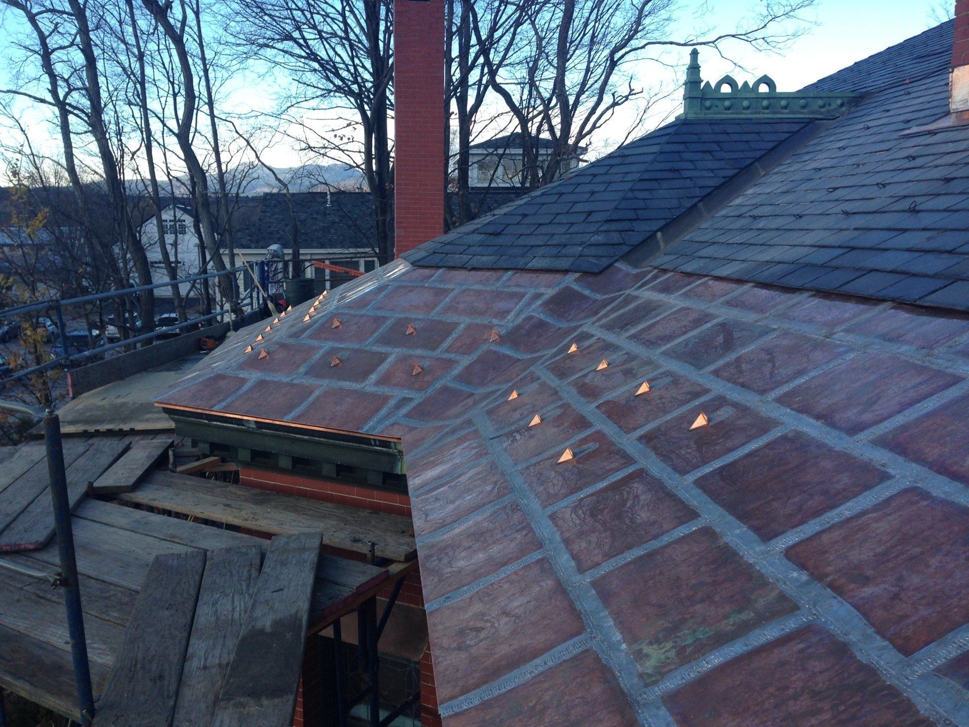 Rodd Roofing finished a copper roof project