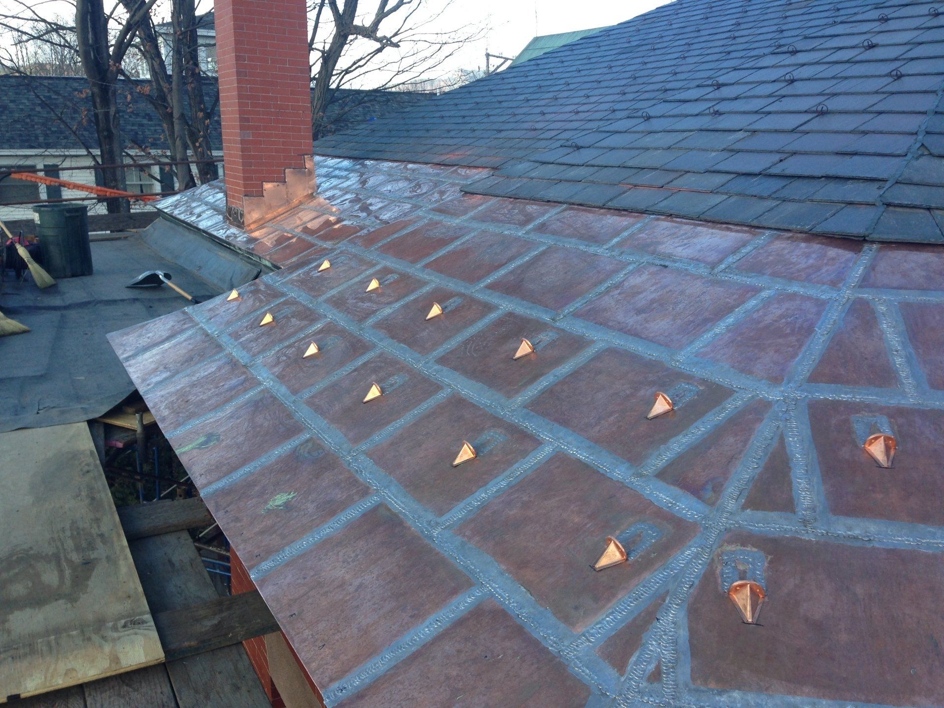 Asphalt and copper Vermont Roofing