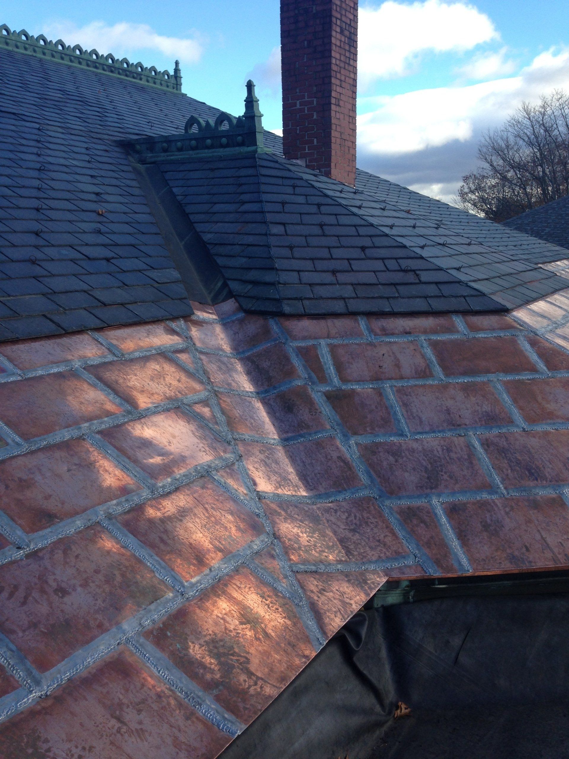 Asphalt and copper Vermont Roofing