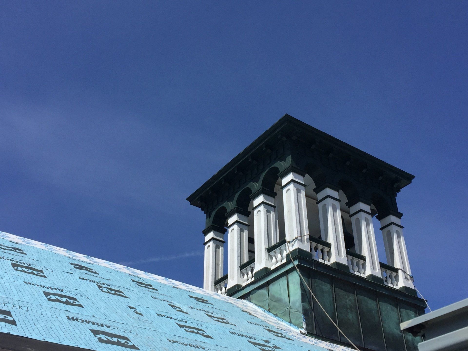 Rodd Roofing prepping a commercial roof getting it ready for a new slate roof
