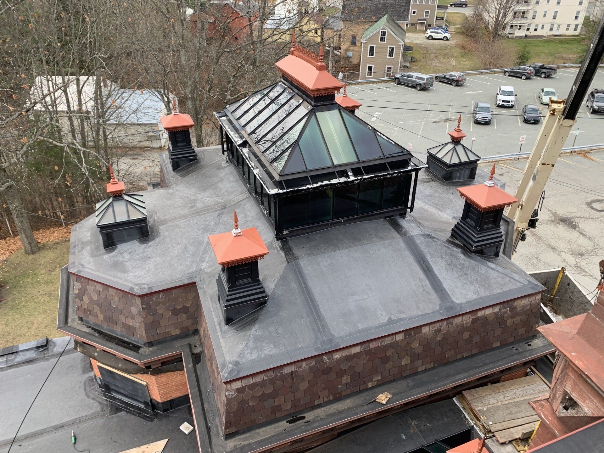 Rodd Roofing: commercial roof with a single-ply roof installed