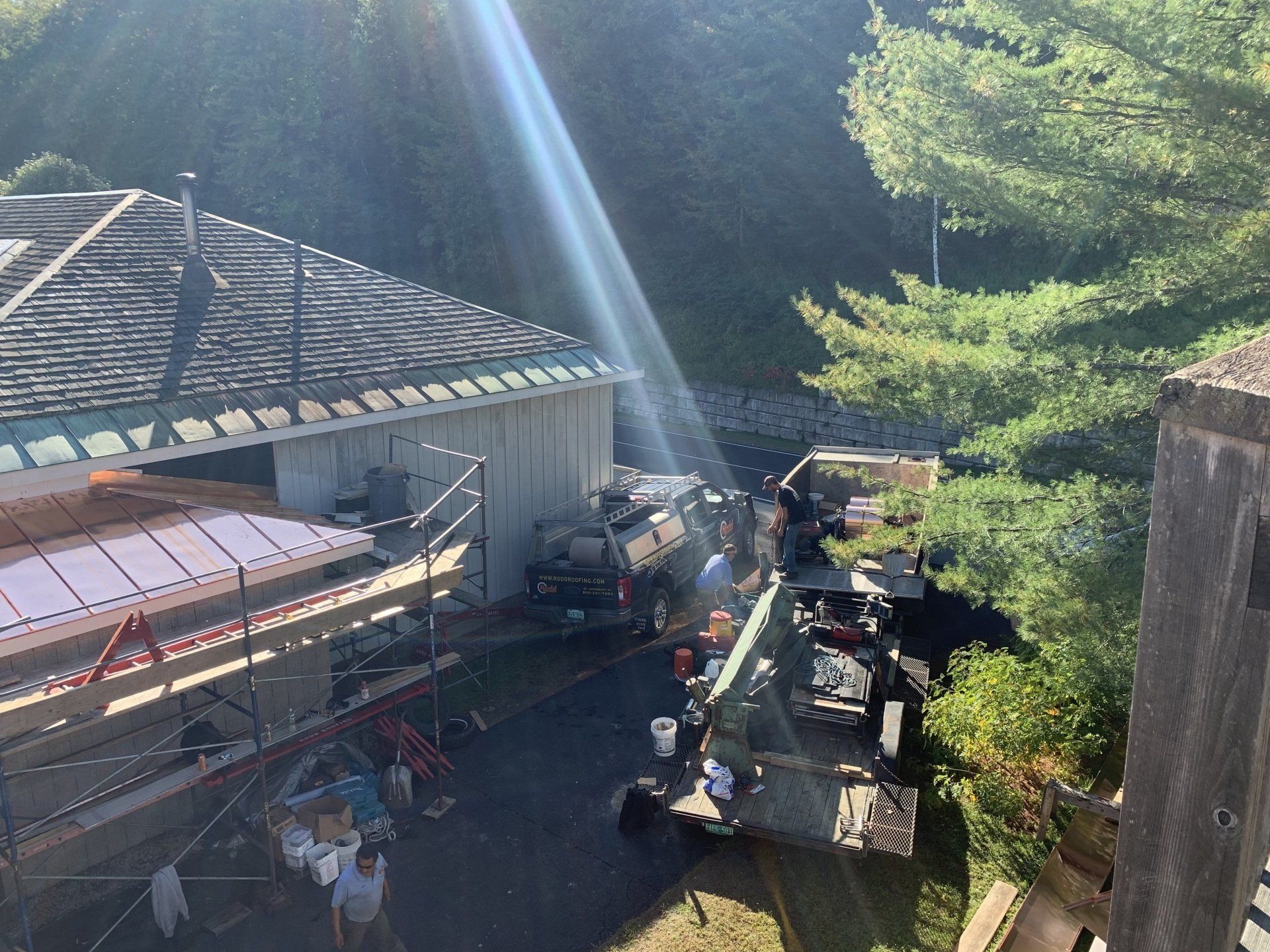 Copper commercial roofing contractor in vermont