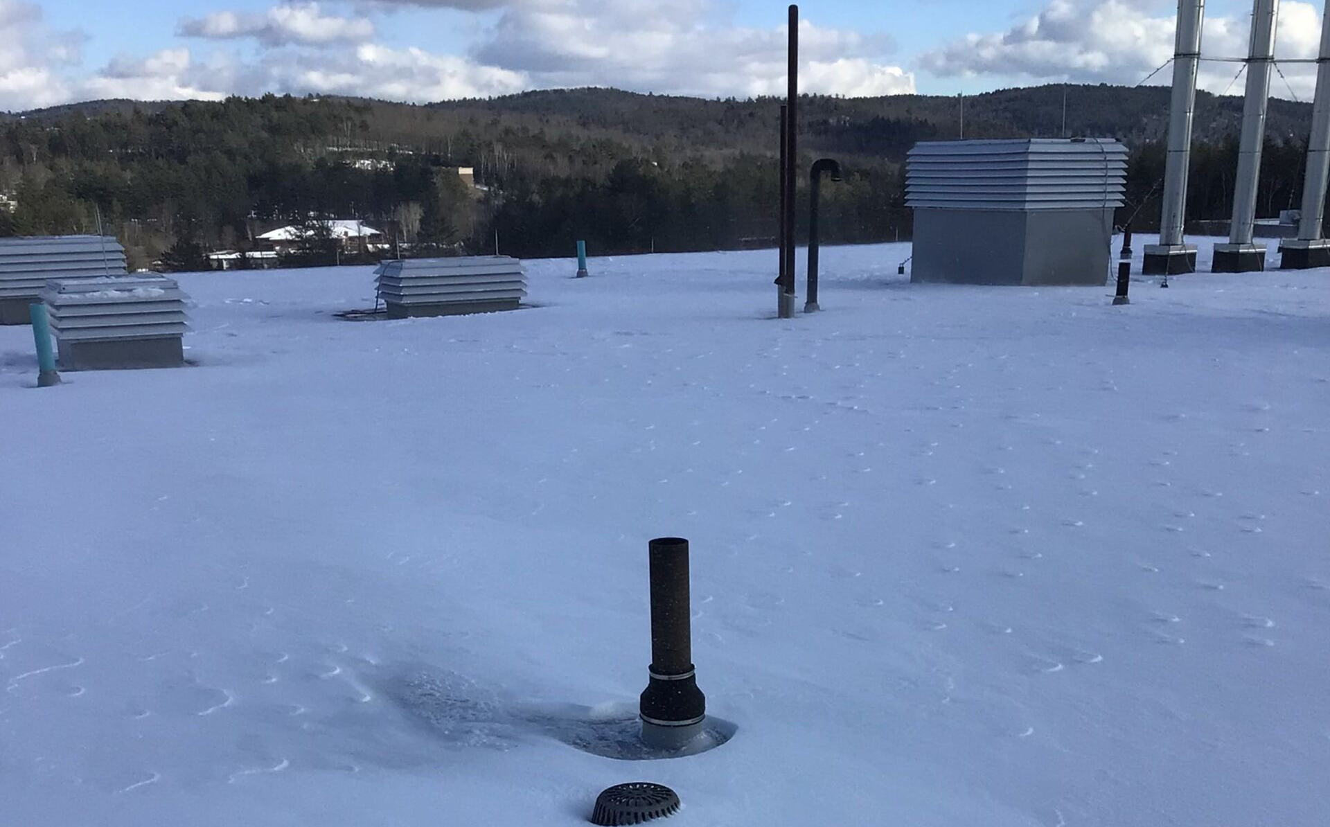 roof in winter