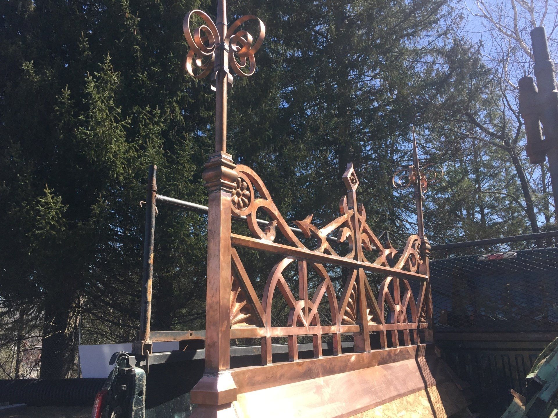 Commercial roofing contractor Rodd Roofing in Vermont working on a slate roof