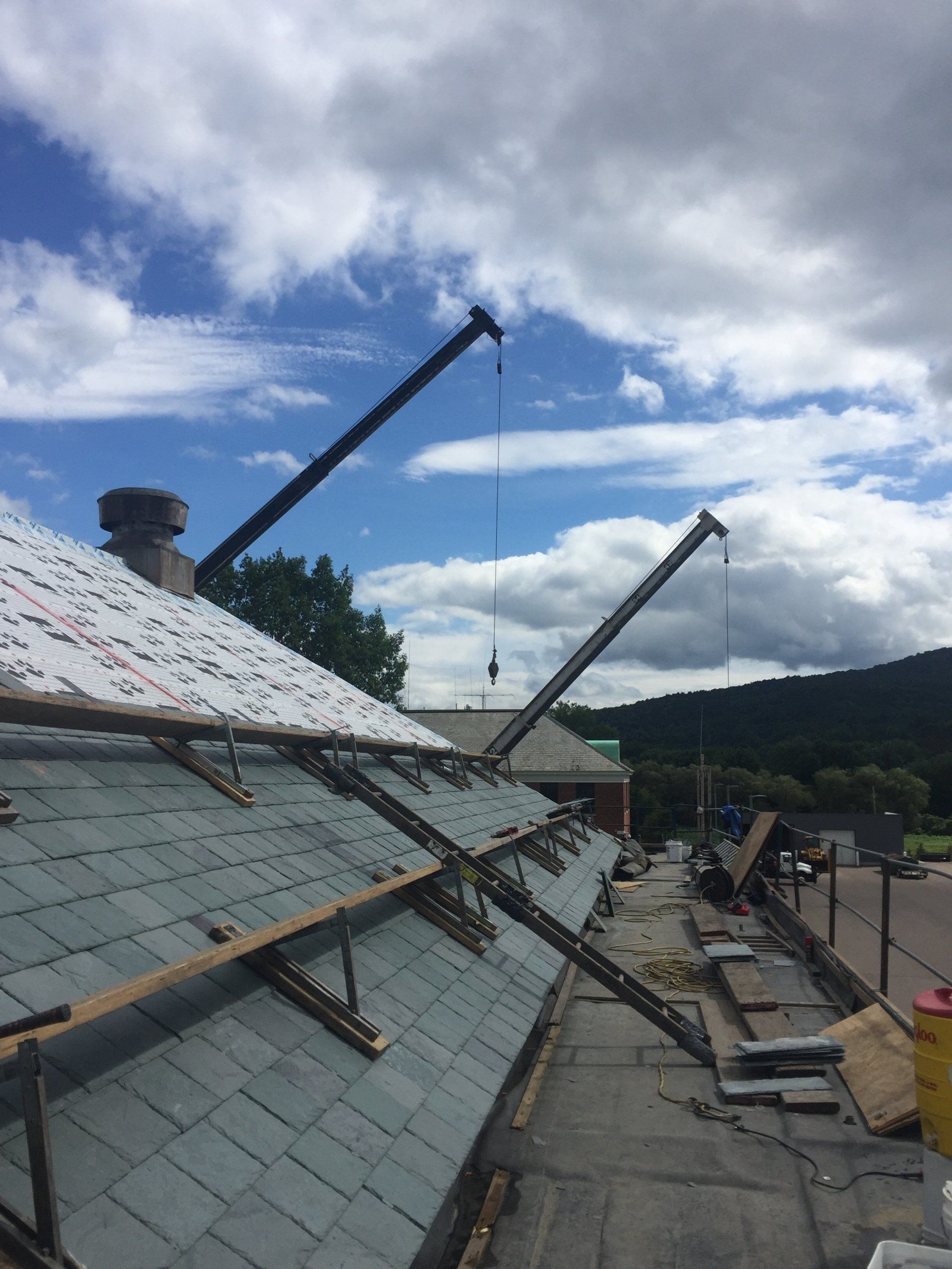 Rodd Roofing installing a slate roof