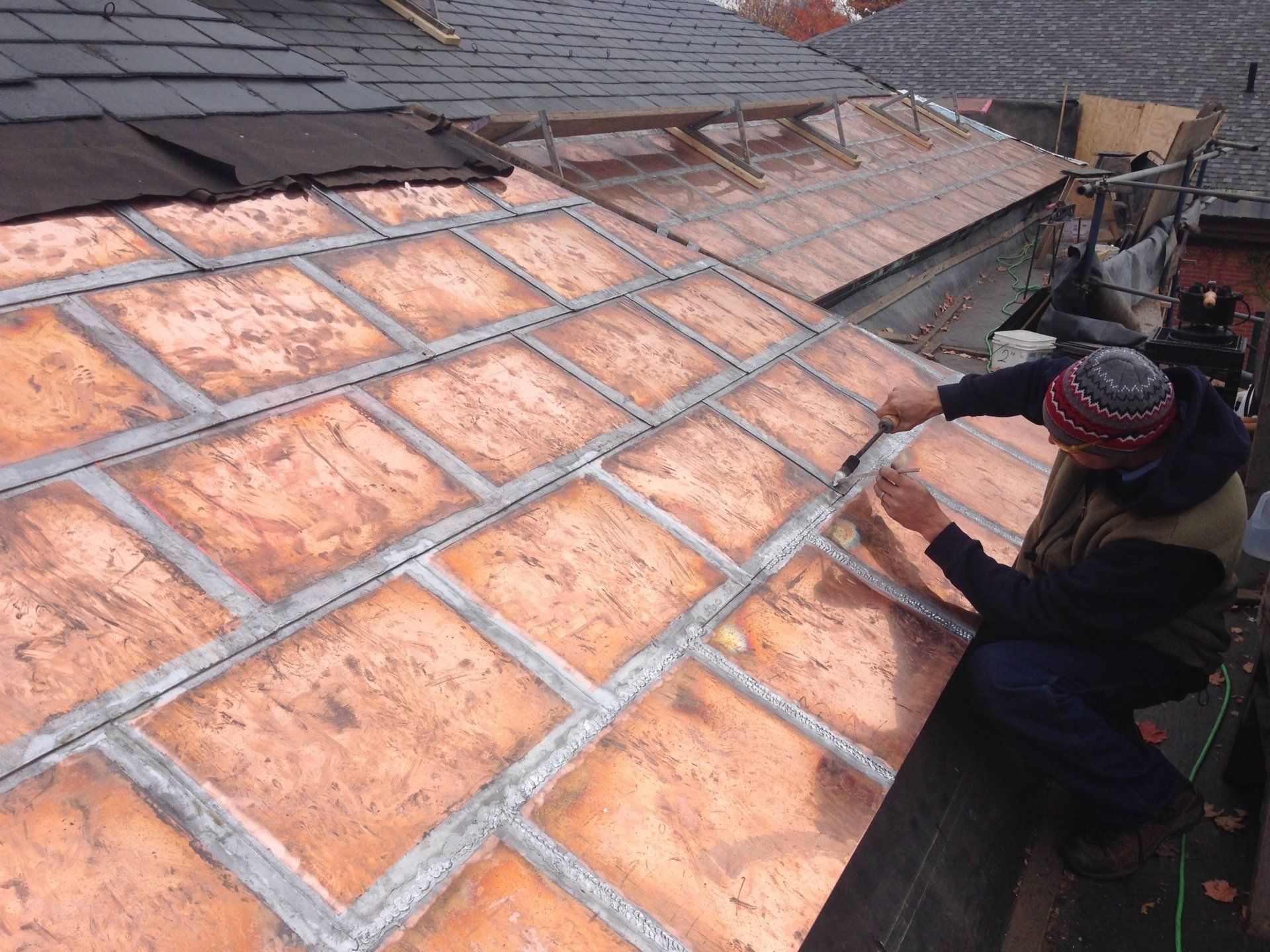 Asphalt and copper Vermont Roofing