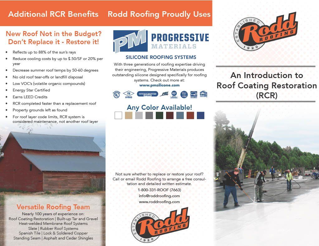 RCR Benefits flyer