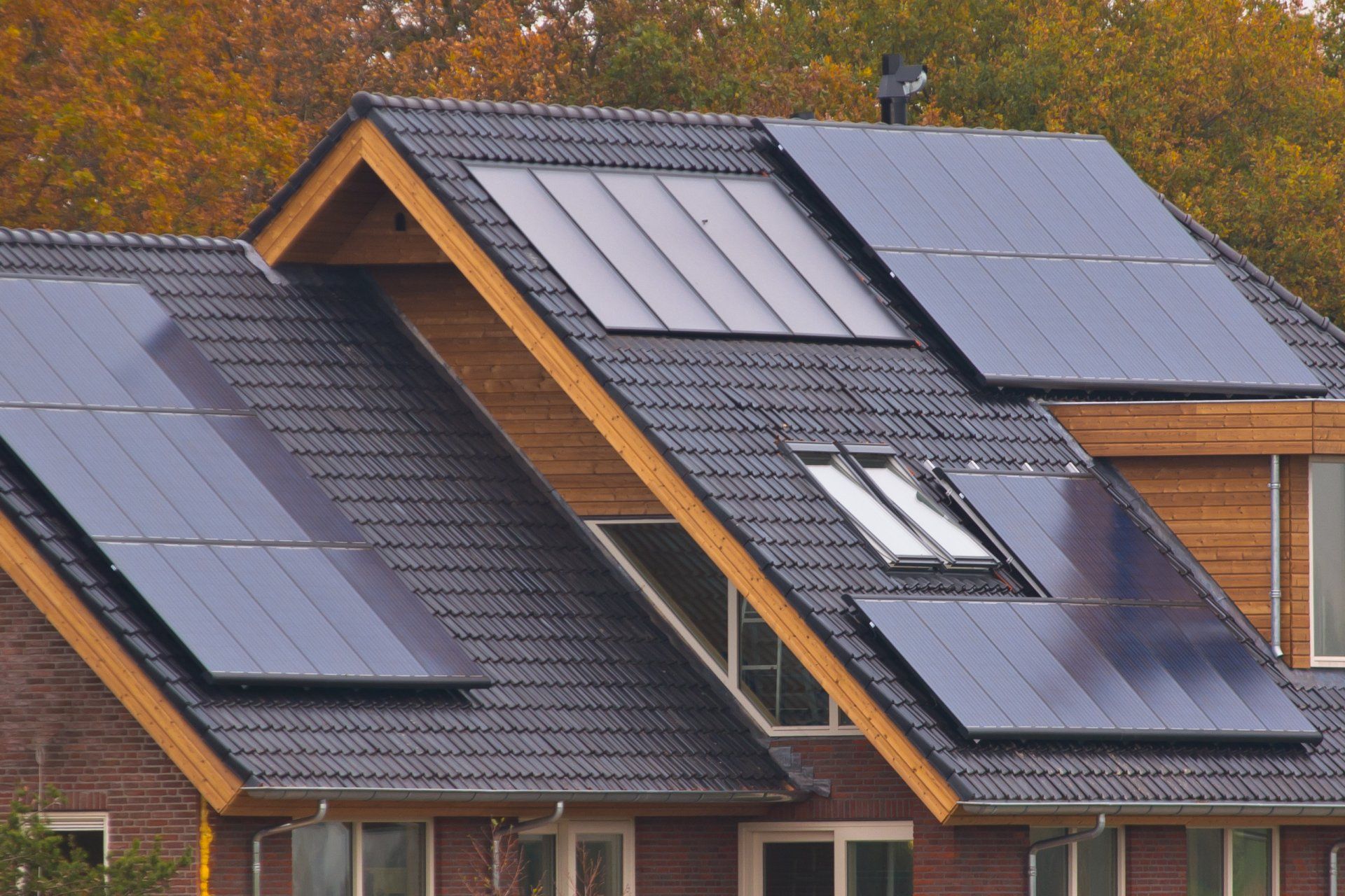 solar panels on a commercial roof