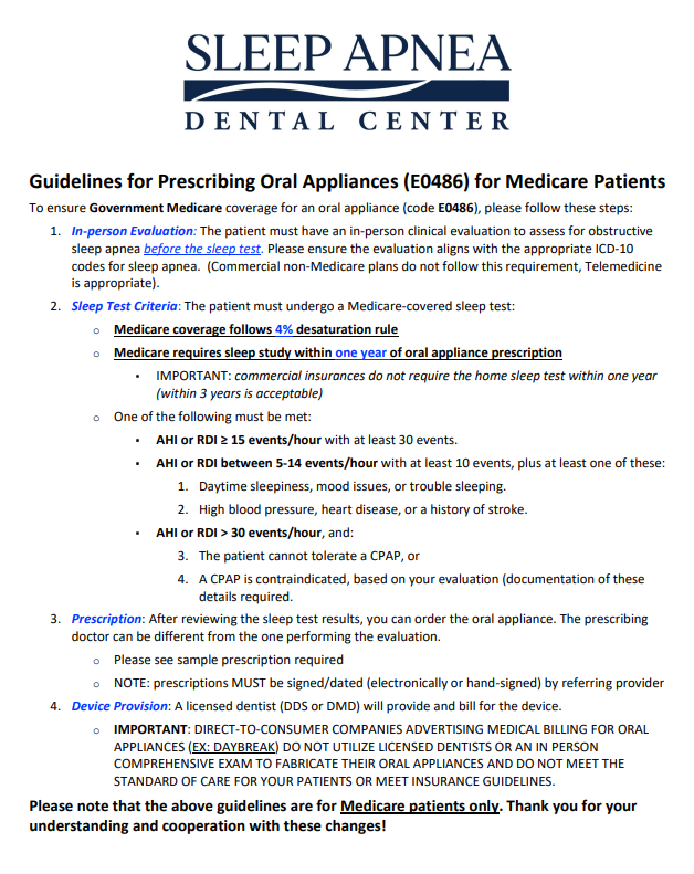 Medicare Guidelines