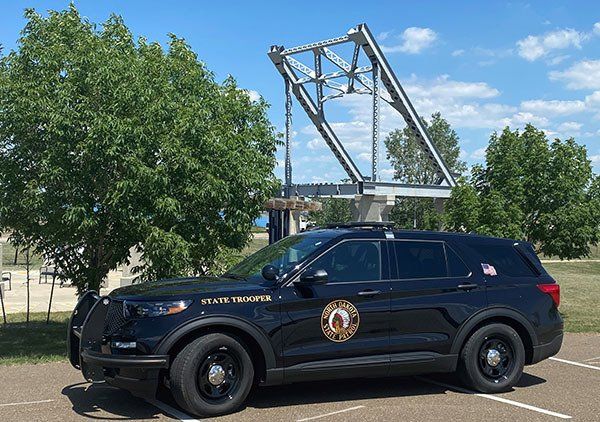 State Patrol vehicle parked