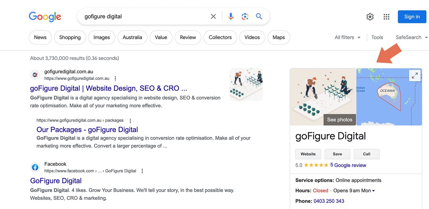 Google Search Listing - get seen in Google Search Results Google Search Listing