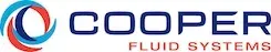A logo for a company called cooper fluid systems