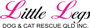 The logo for little legs dog and cat rescue qld inc.