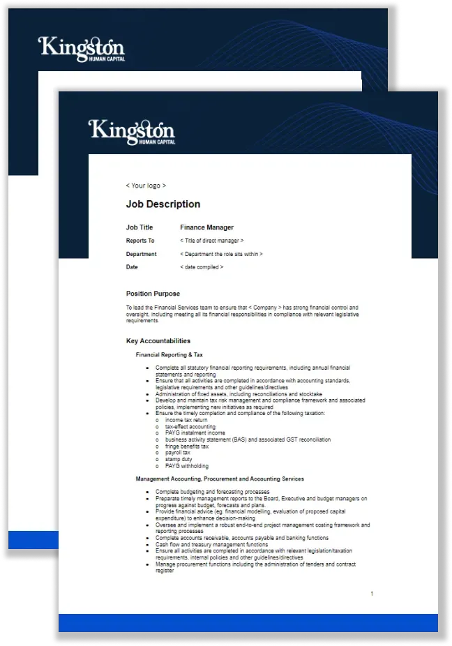 Two sheets of paper with kingston written on them