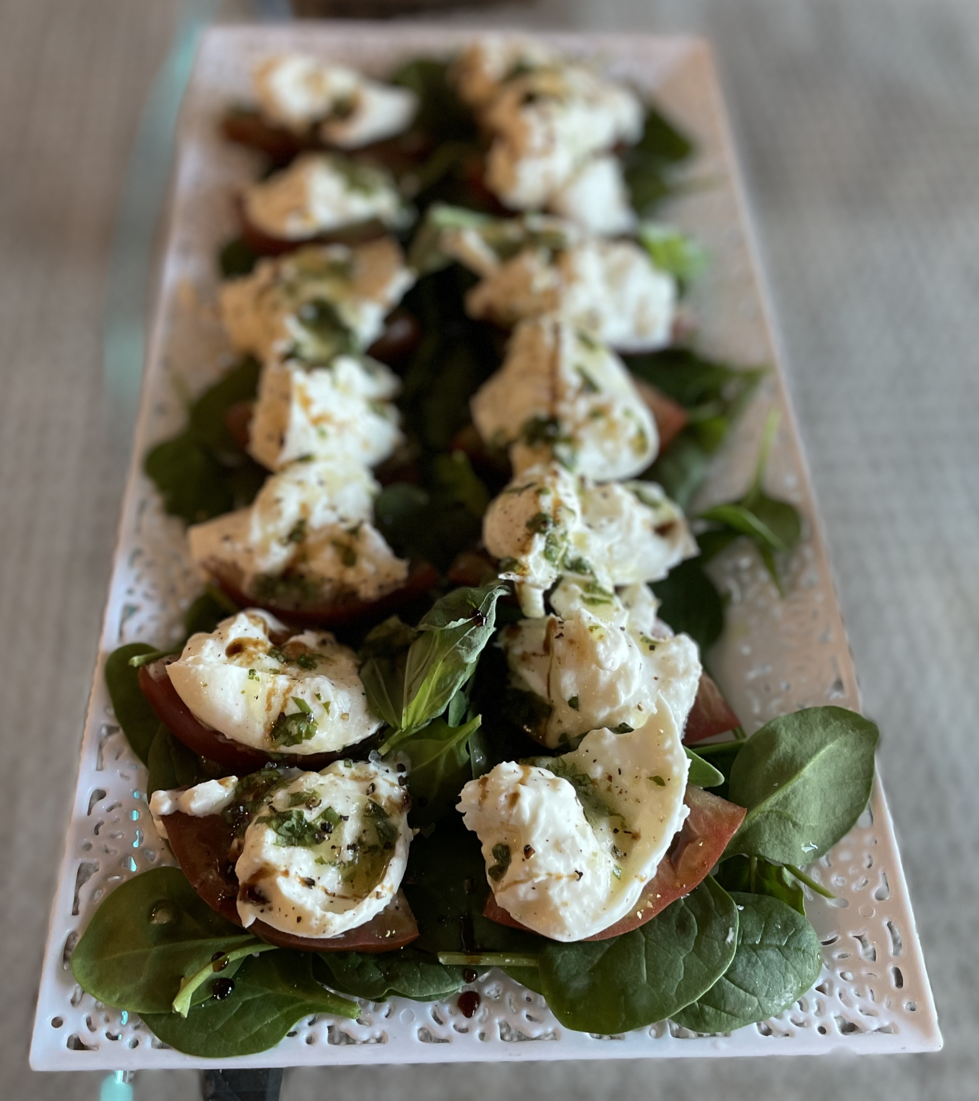 Heirloom tomato and burrata