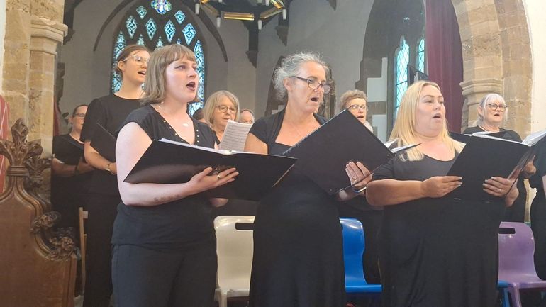 The Melody Choir singing in Church