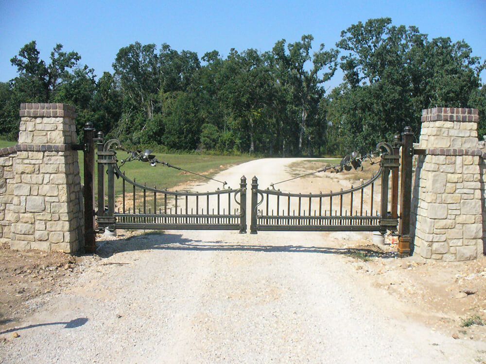 A gate that has the number 19 on it | Entrance fencing springfield mo