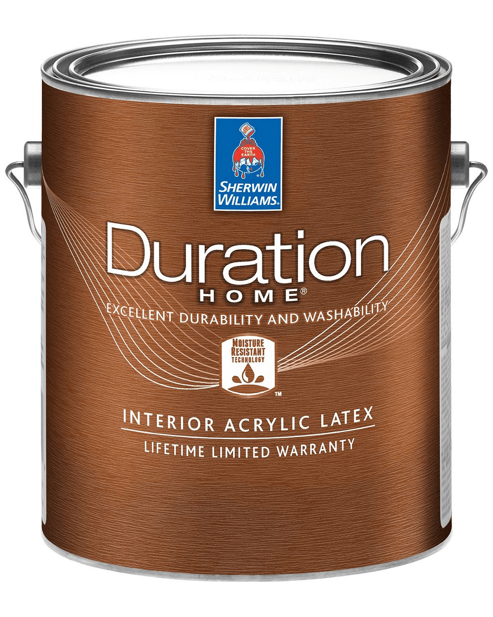 a can of sherwin williams duration home interior acrylic latex paint